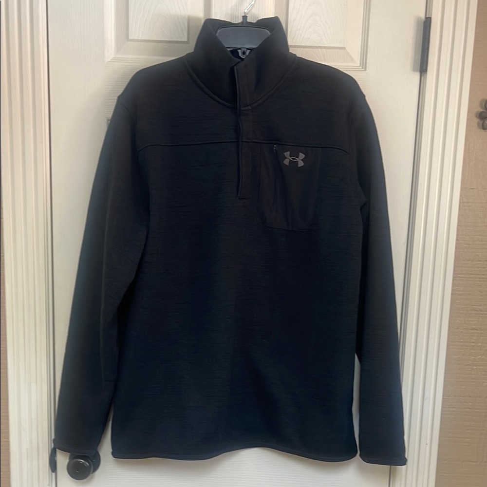 Under Armour Black and Gray Loose Fit Pullover
